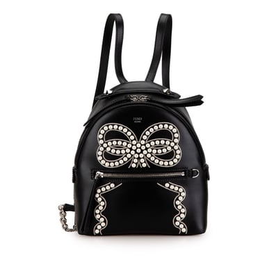 Verzierte Leder-Rucksack