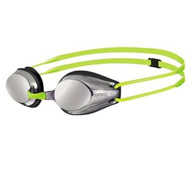 Arena - "Tracks" Schwimmbrille für Kinder (Silber/Schwarz/Fluoreszierendes Gelb)