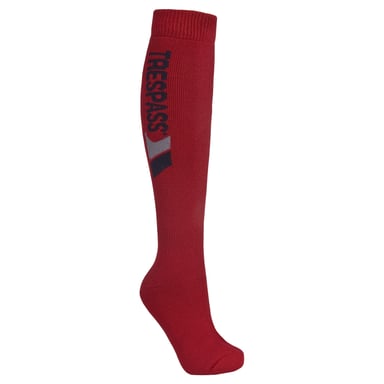 Trespass Unisex Tech Ski-Socken mit Merinowolle (Rot)