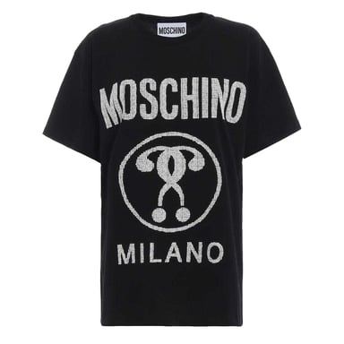 Moschino - T-Shirt für Herren, Logo (Schwarz)