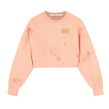 Palm Angels - Sweatshirt für Damen, kurz geschnitten (Pink)