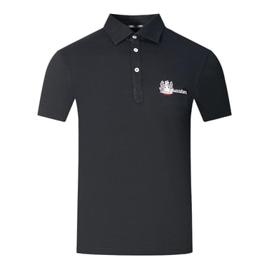 Aquascutum - "Aldis London" Poloshirt für Herren/Damen Unisex (Schwarz/Weiß)