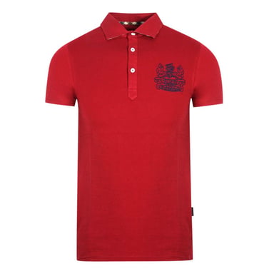 Aquascutum - "Aldis" Poloshirt für Herren/Damen Unisex (Rot)