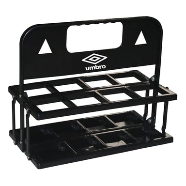 Umbro - Träger für Wasserflaschen, Logo, 8 Flaschen (Schwarz)
