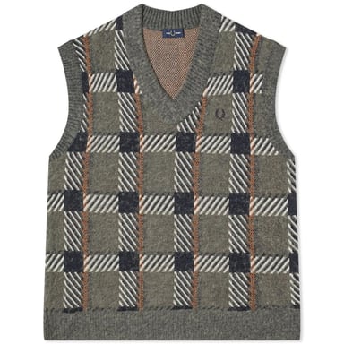 Fred Perry - Pullover-Weste für Herren (Feldgrün)
