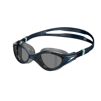 Speedo - "Biofuse 2.0" Schwimmbrille 2024 für Damen (Blau/Rauch-Grau)
