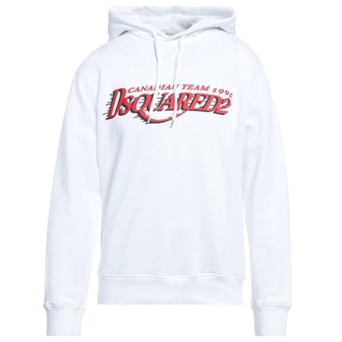DSquared2 - "Canadian Team" Kapuzenpullover für Herren, "Cool Fit" (Weiß)