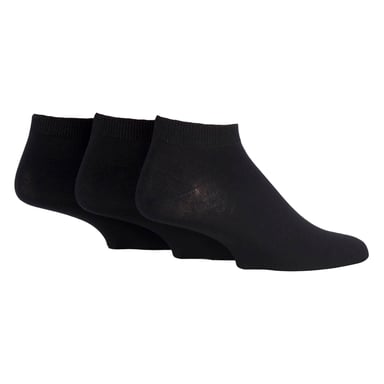 3er-Pack Herren Einfarbige Bambus Sneaker Socken - Weiche Atmungsaktive Alltagsbequemlichkeit