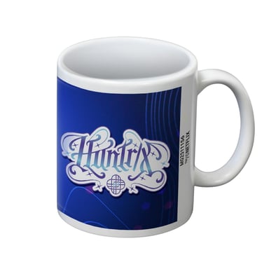 K-Pop Demon Hunters - "Huntrix" Kaffeebecher, Logo, 325ml (Weiß/Blau)