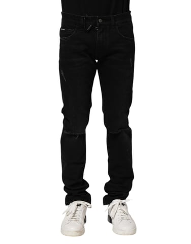 Abgenutzte Slim Fit Jeans
