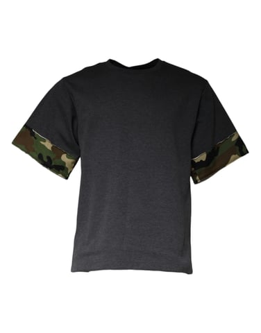 Tarnmuster Armabschlüsse Kurzarm T-Shirt