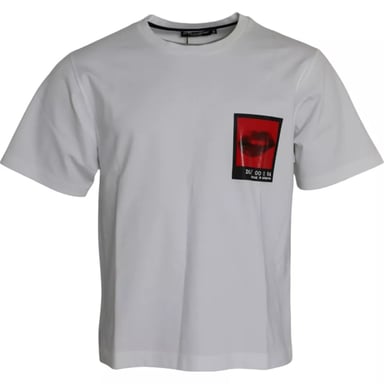 Lippenmotiv Kurzarm-T-Shirt