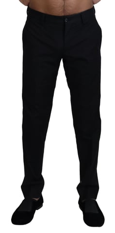 Klassische Passform Hose Schwarz