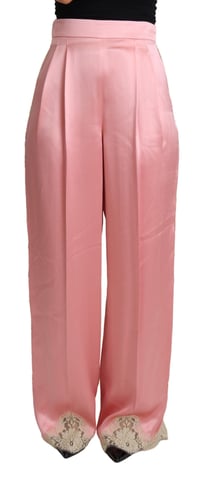 Dolce Gabbana Weite Seidenhose