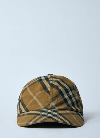 Burberry Karomuster Baumwoll-Baseballmütze