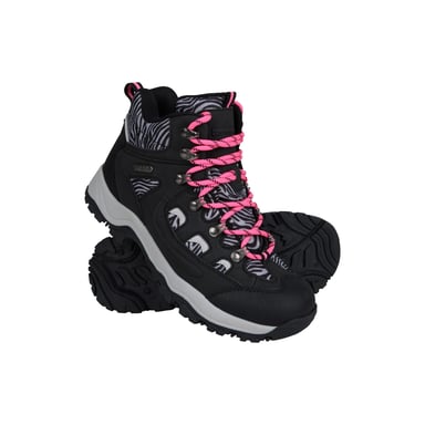 Mountain Warehouse - Damen Wanderstiefel "Adventurer", Leo-Muster, Wildlederimitat (Leuchtend Rosa)