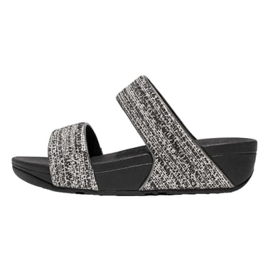 Fit Flop - Damen Badesandale "Lulu", Schimmer, Gewebe (Schwarz)