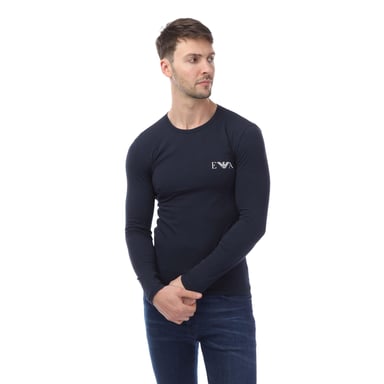 Emporio Armani - T-Shirt für Herren Langärmlig (Marine)