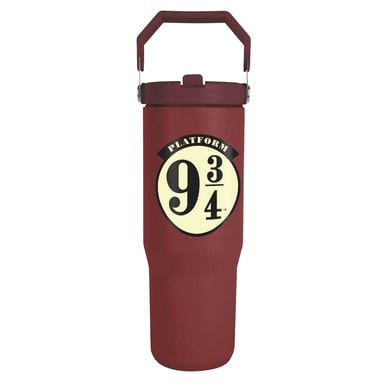 Harry Potter - Trinkbecher, Bahnsteig 9 3/4, 880 ml (Weinrot/Weiß/Schwarz)