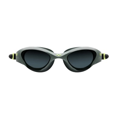 Arena - "The One" Schwimmbrille für Herren/Damen Unisex (Rauch-Grau/Grün/Schwarz)