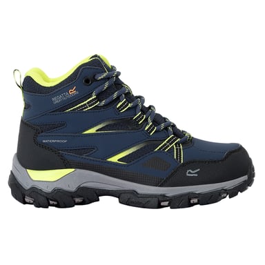 Regatta - Kinder Wanderstiefel "Holcombe III" (Marineblau/Leuchtend Limone)