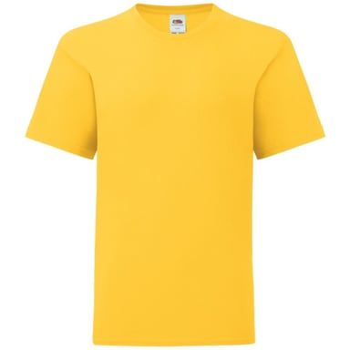 Fruit Of The Loom Jungen Iconic T-Shirt (Sonnenblumengelb)
