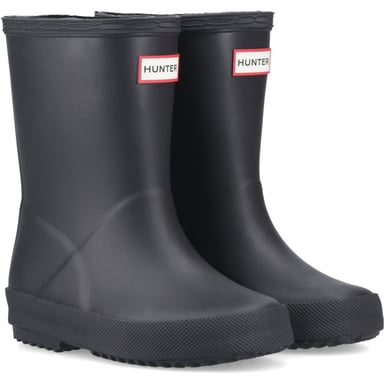 Hunter Kids First (Matt) Gummistiefel für Kinder in Schwarz - Standard Wellington-Stiefel