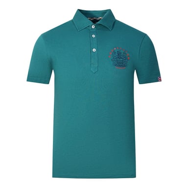 Aquascutum - "Aldis London" Poloshirt für Herren/Damen Unisex (Seegrün)