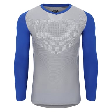 Umbro - "Pro" Base Layer Oberteil für Herren Langärmlig (Surf /Grau)