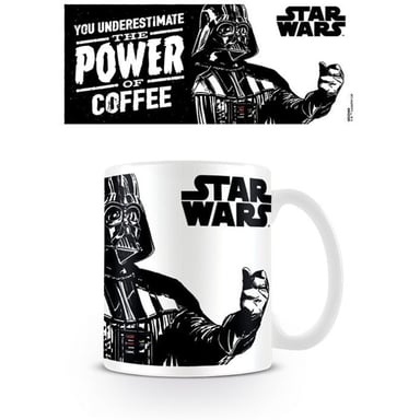 Star Wars - Kaffeebecher "The Power Of Coffee" (Weiß/Schwarz)