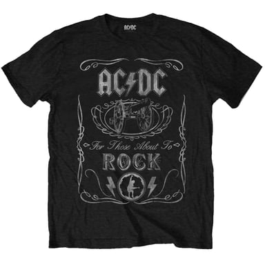 AC/DC - "Cannon Swig" T-Shirt für Kinder (Schwarz)