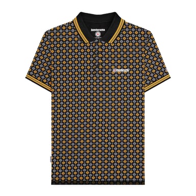Lambretta - Poloshirt für Herren (Schwarz/Gold)