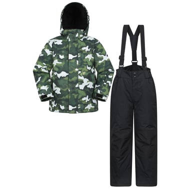 Mountain Warehouse - Skijacke Set für Kinder (Dunkel-Khaki)