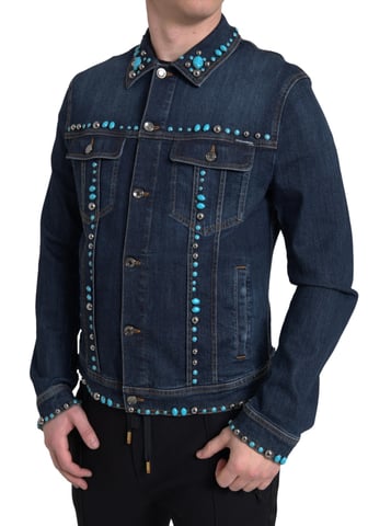 Verzierte Jeansjacke