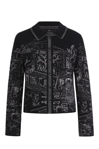 Jacquard-Jacke, Favela-Muster