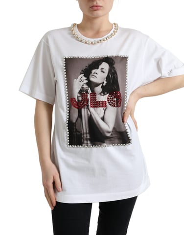 Jlo T-Shirt mit Kristallverzierung