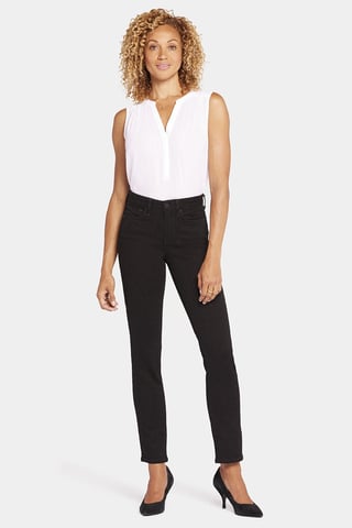 Sheri Slim Jeans Schwarz Premium Denim | Schwarz