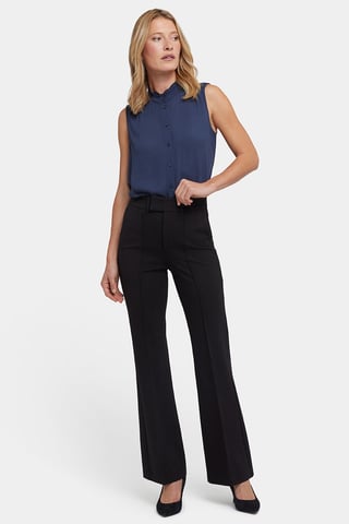 Hoch sitzende Bootcut Sculpt-Her™ Hose | Schwarz