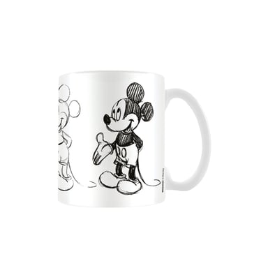 Disney - Kaffeebecher "Sketch Process" (Weiß/Schwarz)