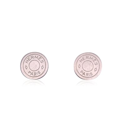 Hermes Metallohrringe Clou de Selle