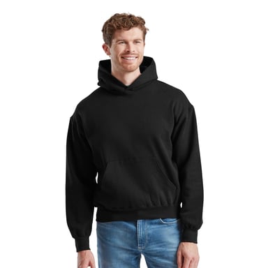 Fruit of the Loom - Kapuzenpullover für Herren, Super Baumwolle (Schwarz)