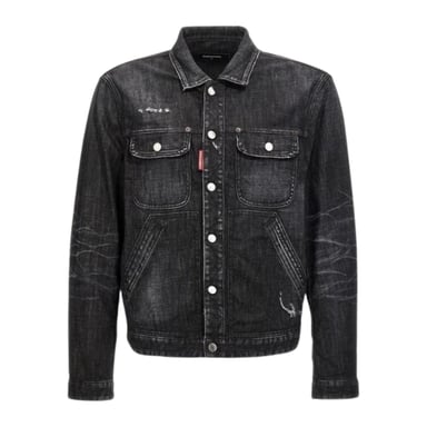 Dsquared2 Easy Wash Jeansjacke Schwarz