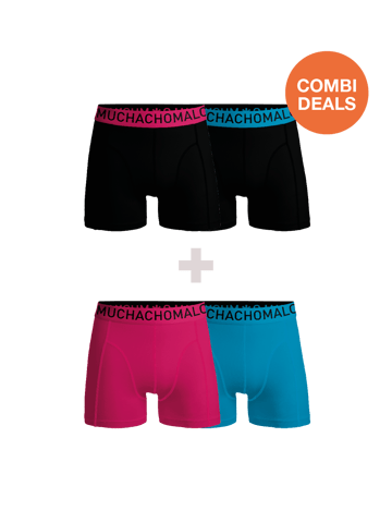 Muchachomalo - 2er-Pack + 2er-Pack Boxershorts für Herren - Kombi-Angebot