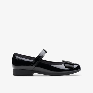 Scala Tap K Schwarze Lackschuhe