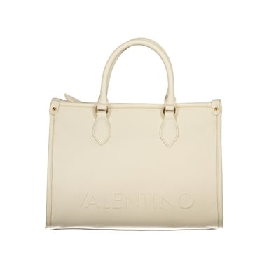 Mario Valentino Beigefarbene Polyethylen-Handtasche