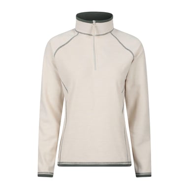 Mountain Warehouse - "Montana" Fleece-Oberteil mit halbem Reißverschluss für Damen (Cremefarbe)