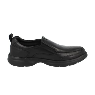 Hush Puppies - "Harold" Flache Schuhe für Herren, Leder, Zum Anschlüpfen (Schwarz)