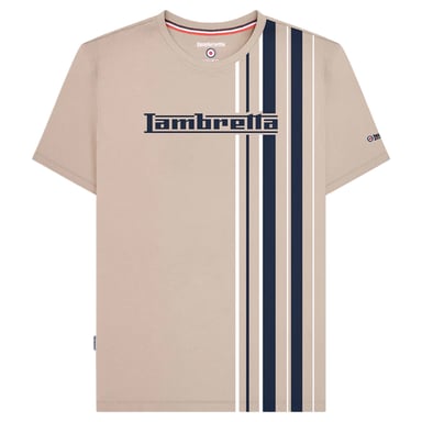 Lambretta - "SS25" T-Shirt für Herren (Steinfarben)