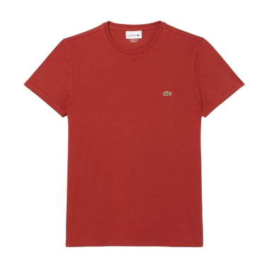 Lacoste - T-Shirt für Herren, Pima-Baumwolle (aus Peru) (Rot)