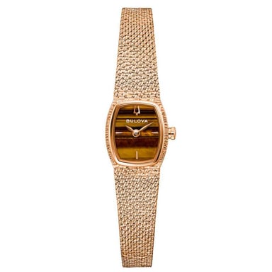 Bulova Goddess Of Time roségold Damen Armbanduhr 97L185
